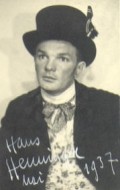 Актер Hans Henninger сыгравший роль в кино Der silberne Loffel.