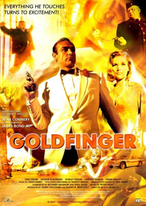 Кроме трейлера фильма Temporary File, есть описание Голдфингер.