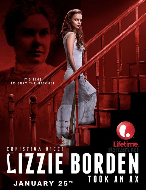 Кроме трейлера фильма Кребински, есть описание Лиззи Борден взяла топор.