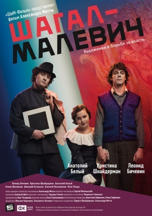 Кроме трейлера фильма The Dream Merchants, есть описание Шагал – Малевич.