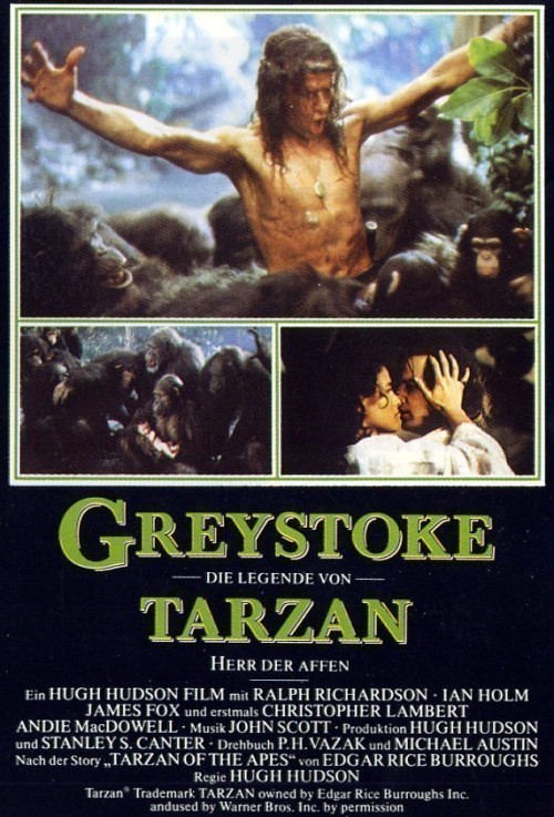 Кроме трейлера фильма Горилла укусил архиепископа, есть описание Грейстоук: Легенда о Тарзане, повелителе обезьян.