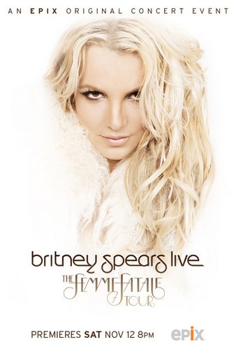 Кроме трейлера фильма Broken, есть описание Britney Spears Live: The Femme Fatale Tour.