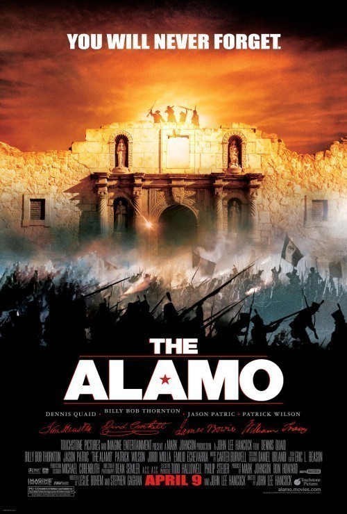 Кроме трейлера фильма Hvem har bestemt?, есть описание Форт Аламо.