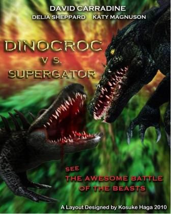 Кроме трейлера фильма Темный час, есть описание Динокрок против динозавра.