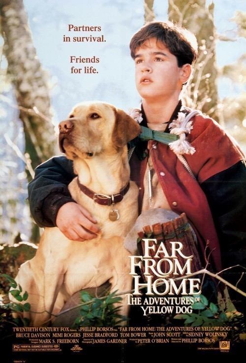 Кроме трейлера фильма Человек из банки, есть описание Далеко от дома: Приключения желтого пса.