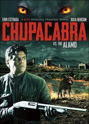 Кроме трейлера фильма I Live on Danger, есть описание Чупакабра против Аламо.