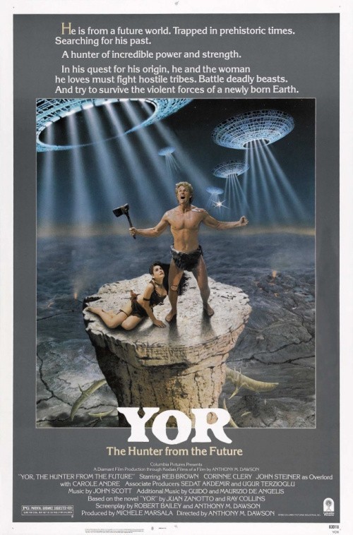 Кроме трейлера фильма Voyage of Terror, есть описание Йор, охотник будущего.