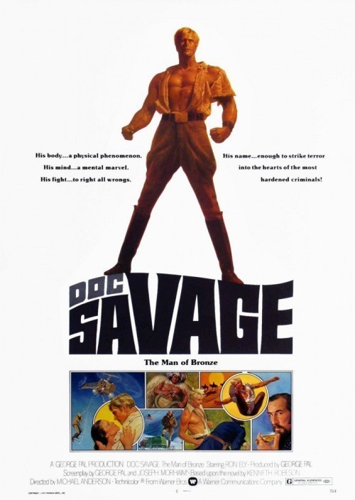Кроме трейлера фильма Flucht, есть описание Док Сэвэдж: Человек из бронзы.