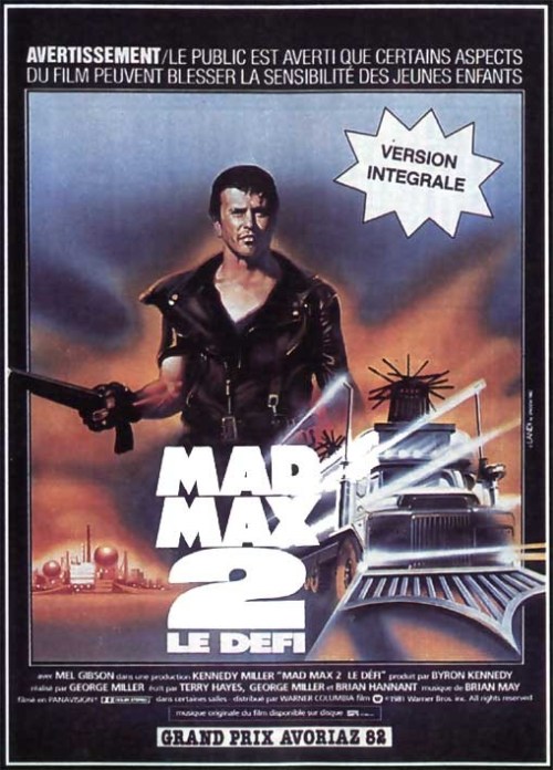 Кроме трейлера фильма Электрошок, есть описание Безумный Макс 2: Воин дороги.