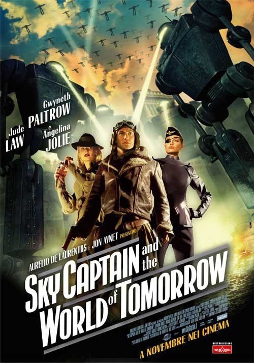 Кроме трейлера фильма Стервятники, есть описание Небесный капитан и мир будущего.