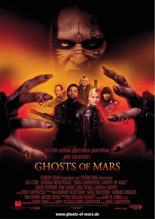 Кроме трейлера фильма Кошмар на улице Вязов 5: Дитя сна, есть описание Призраки Марса.