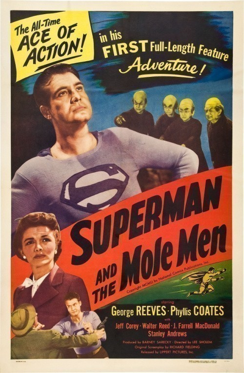 Кроме трейлера фильма El hombre virgen, есть описание Супермен и люди-кроты.