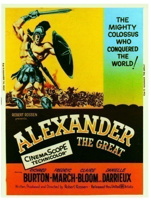 Кроме трейлера фильма Off the Horses, есть описание Александр Великий.