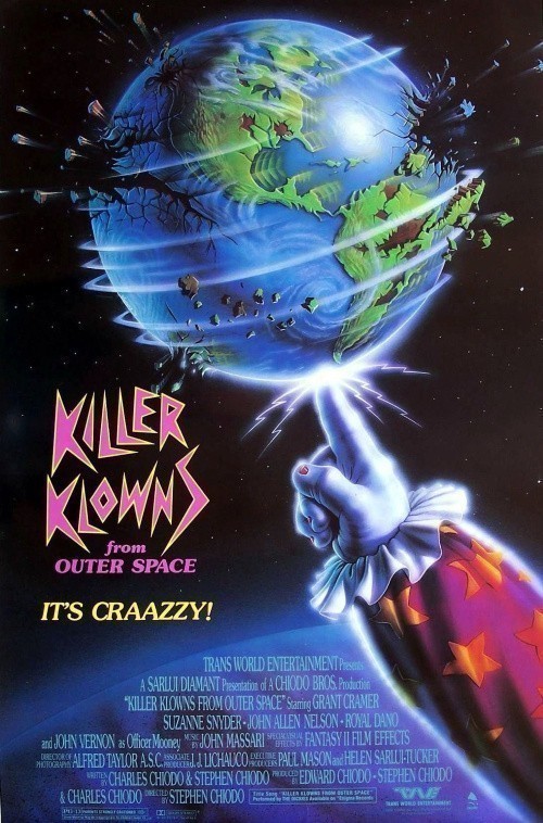 Кроме трейлера фильма Work to Rule, есть описание Клоуны-убийцы из космоса.